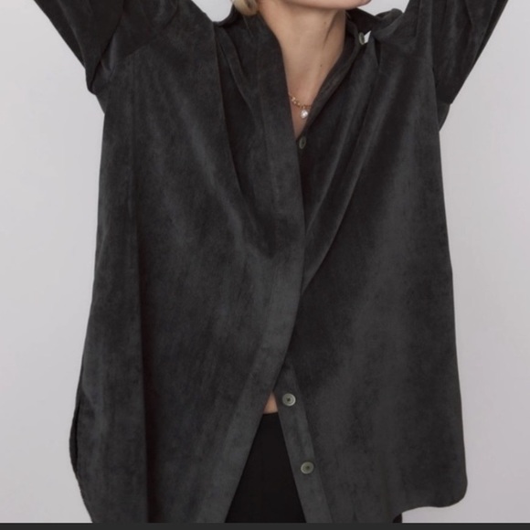 Zara Light Corduroy Textured Weave Overshirt - Picture 3 of 12